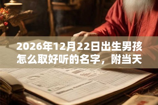 2026年12月22日出生男孩怎么取好听的名字,附当天的宜忌 2026年12月22日出生男孩怎么取好听的名字,附当天的宜忌