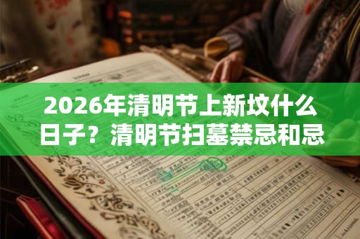2026年清明节上新坟什么日子？清明节扫墓禁忌和忌讳？