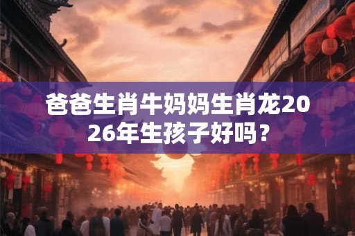 爸爸生肖牛妈妈生肖龙2026年生孩子好吗？