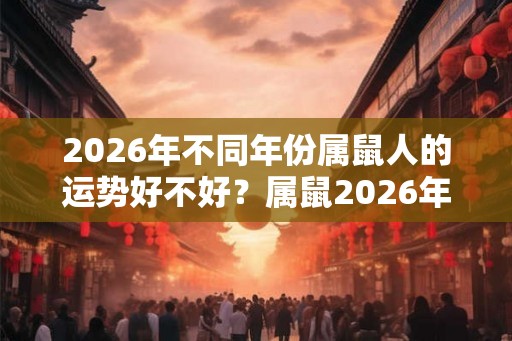 2026年不同年份属鼠人的运势好不好？属鼠2026年犯太岁吗？