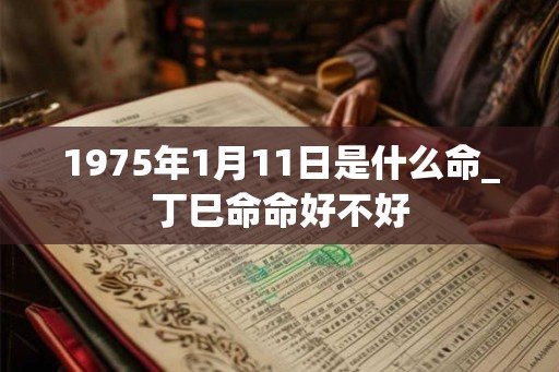 1975年1月11日是什么命_丁巳命命好不好
