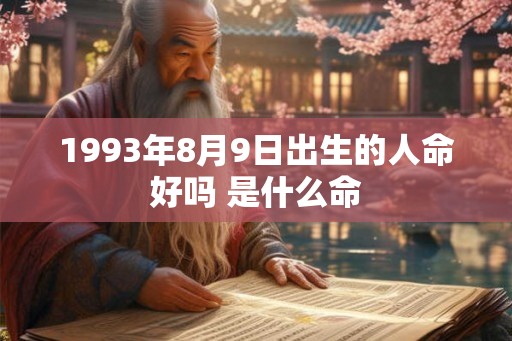 1993年8月9日出生的人命好吗 是什么命