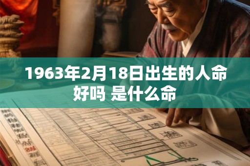 1963年2月18日出生的人命好吗 是什么命 1963年2月18日出生的人命好吗 是什么命