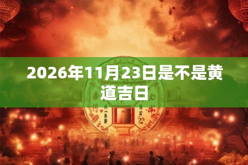2026年11月23日是不是黄道吉日