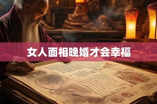 女人面相晚婚才会幸福