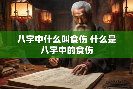 八字中什么叫食伤 什么是八字中的食伤