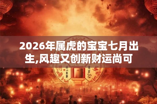 2026年属虎的宝宝七月出生,风趣又创新财运尚可