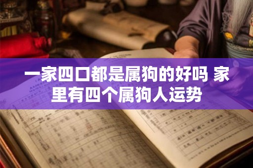 一家四口都是属狗的好吗 家里有四个属狗人运势