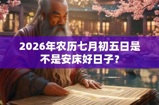 2026年农历七月初五日是不是安床好日子? 2026年农历七月初五日是不是安床好日子?
