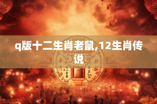 q版十二生肖老鼠,12生肖传说