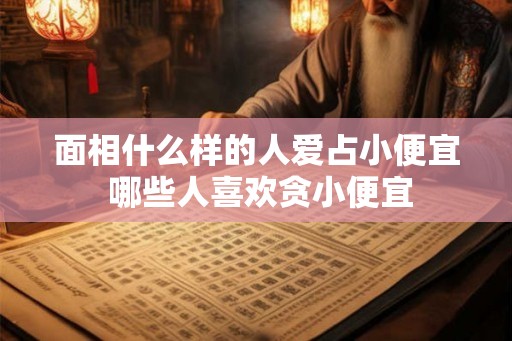 面相什么样的人爱占小便宜 哪些人喜欢贪小便宜