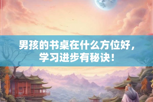 男孩的书桌在什么方位好，学习进步有秘诀！