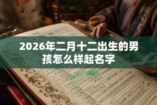 2026年二月十二出生的男孩怎么样起名字 2026年二月十二出生的男孩怎么样起名字