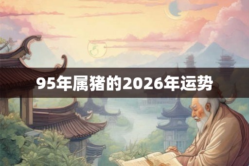 95年属猪的2026年运势