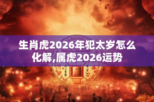 生肖虎2026年犯太岁怎么化解,属虎2026运势 生肖虎2026年犯太岁怎么化解,属虎2026运势