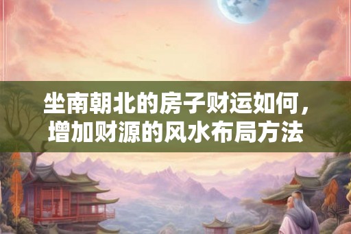 坐南朝北的房子财运如何，增加财源的风水布局方法