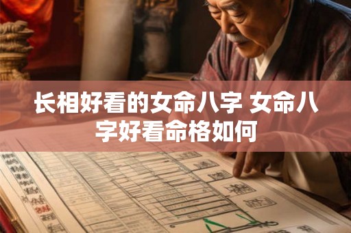 长相好看的女命八字 女命八字好看命格如何