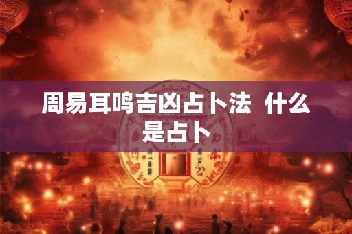 周易耳鸣吉凶占卜法  什么是占卜