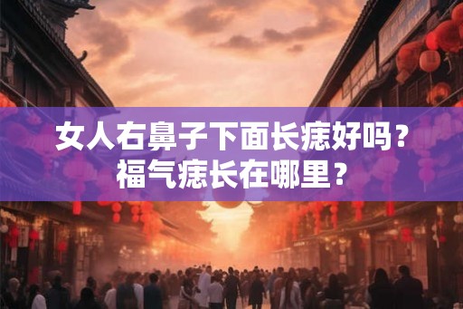 女人右鼻子下面长痣好吗?福气痣长在哪里? 女人右鼻子下面长痣好吗?福气痣长在哪里?