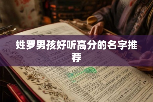 姓罗男孩好听高分的名字推荐
