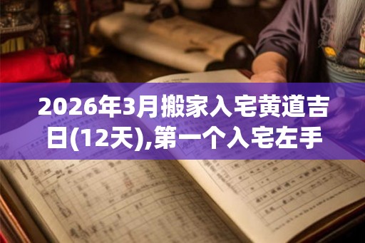 2026年3月搬家入宅黄道吉日(12天),第一个入宅左手拿油还是米