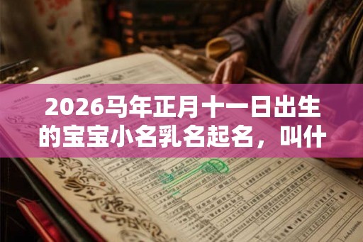 2026马年正月十一日出生的宝宝小名乳名起名，叫什么好？