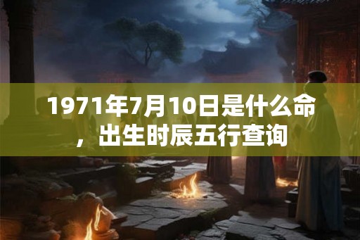 1971年7月10日是什么命，出生时辰五行查询