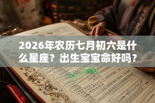 2026年农历七月初六是什么星座？出生宝宝命好吗？