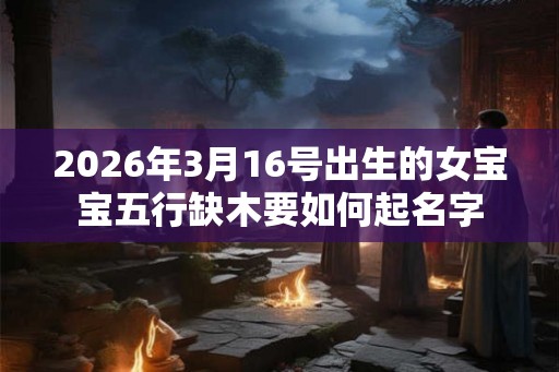 2026年3月16号出生的女宝宝五行缺木要如何起名字
