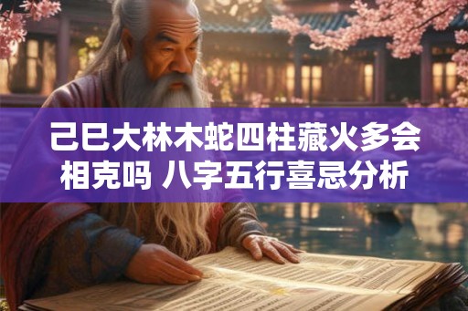 己巳大林木蛇四柱藏火多会相克吗 八字五行喜忌分析