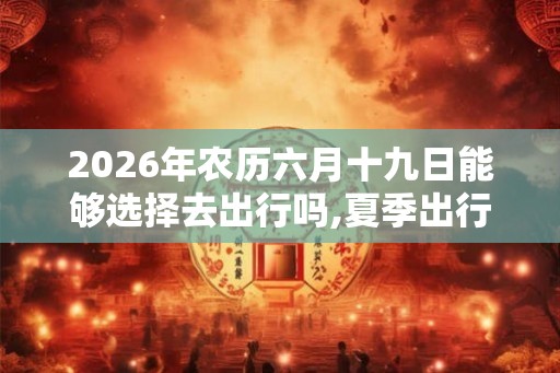 2026年农历六月十九日能够选择去出行吗,夏季出行有什么讲究吗? 2026年农历六月十九日能够选择去出行吗,夏季出行有什么讲究吗?