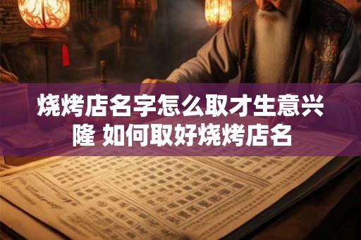 烧烤店名字怎么取才生意兴隆 如何取好烧烤店名