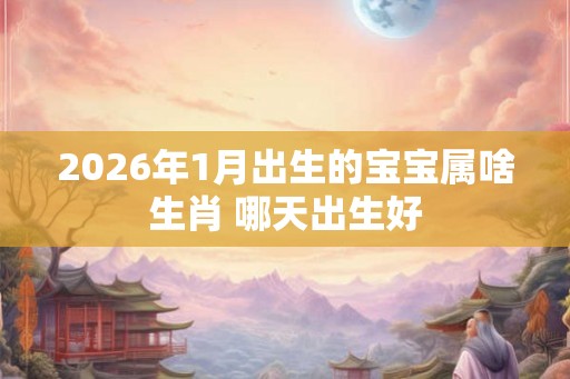 2026年1月出生的宝宝属啥生肖 哪天出生好 2026年1月出生的宝宝属啥生肖 哪天出生好