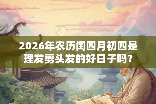 2026年农历闰四月初四是理发剪头发的好日子吗？