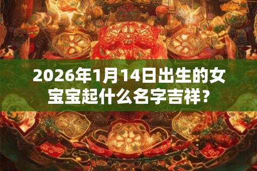 2026年1月14日出生的女宝宝起什么名字吉祥？