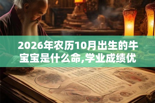 2026年农历10月出生的牛宝宝是什么命,学业成绩优异