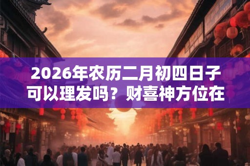 2026年农历二月初四日子可以理发吗?财喜神方位在哪? 2026年农历二月初四日子可以理发吗?财喜神方位在哪?