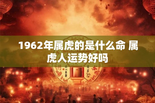 1962年属虎的是什么命 属虎人运势好吗