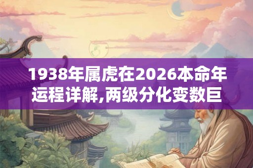 1938年属虎在2026本命年运程详解,两级分化变数巨大