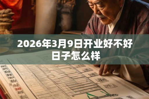 2026年3月9日开业好不好 日子怎么样