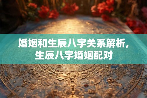 婚姻和生辰八字关系解析,生辰八字婚姻配对