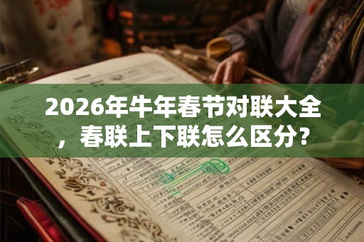 2026年牛年春节对联大全，春联上下联怎么区分？