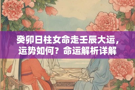 癸卯日柱女命走壬辰大运，运势如何？命运解析详解