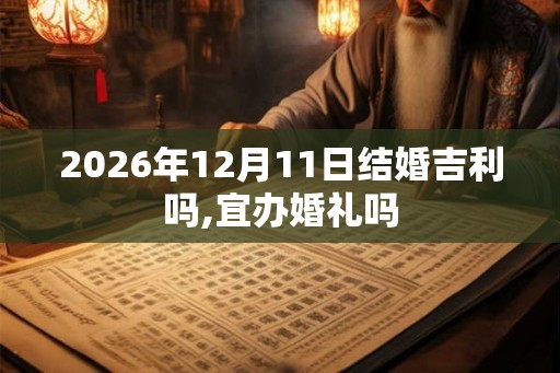 2026年12月11日结婚吉利吗,宜办婚礼吗