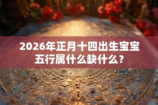 2026年正月十四出生宝宝五行属什么缺什么？