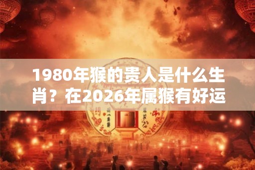 1980年猴的贵人是什么生肖？在2026年属猴有好运吗？