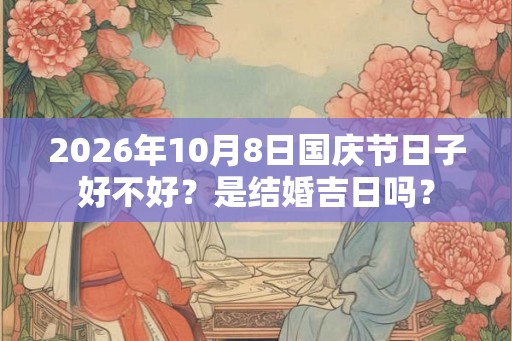 2026年10月8日国庆节日子好不好？是结婚吉日吗？