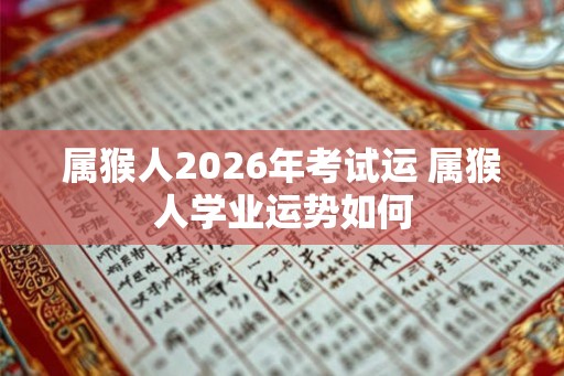 属猴人2026年考试运 属猴人学业运势如何