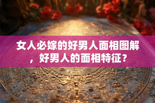 女人必嫁的好男人面相图解，好男人的面相特征？