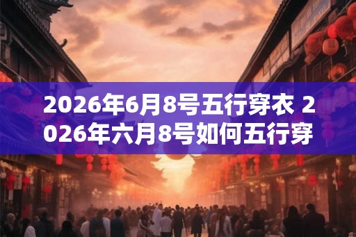 2026年6月8号五行穿衣 2026年六月8号如何五行穿衣 2026年6月8号五行穿衣 2026年六月8号如何五行穿衣